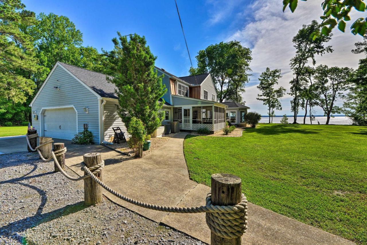 Bayfront Blounts Creek Home Private Beach And Dock! Whichard Beach Dış mekan fotoğraf