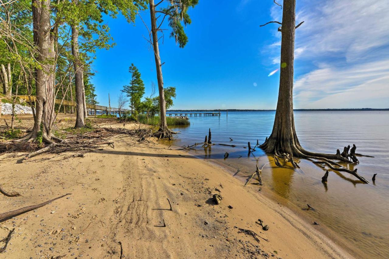 Bayfront Blounts Creek Home Private Beach And Dock! Whichard Beach Dış mekan fotoğraf