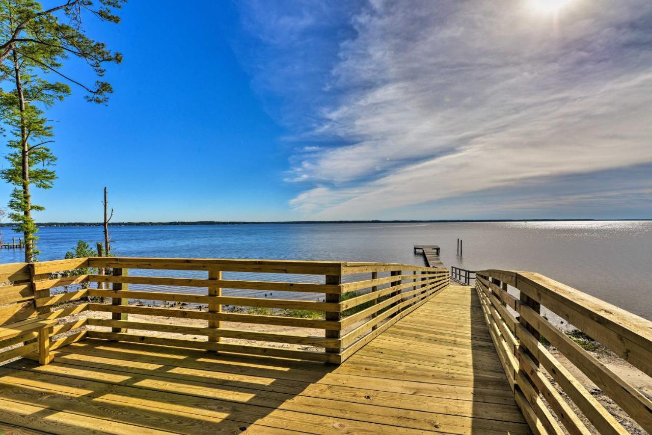 Bayfront Blounts Creek Home Private Beach And Dock! Whichard Beach Dış mekan fotoğraf