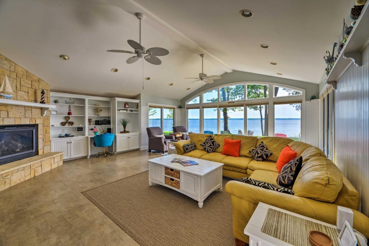 Bayfront Blounts Creek Home Private Beach And Dock! Whichard Beach Dış mekan fotoğraf